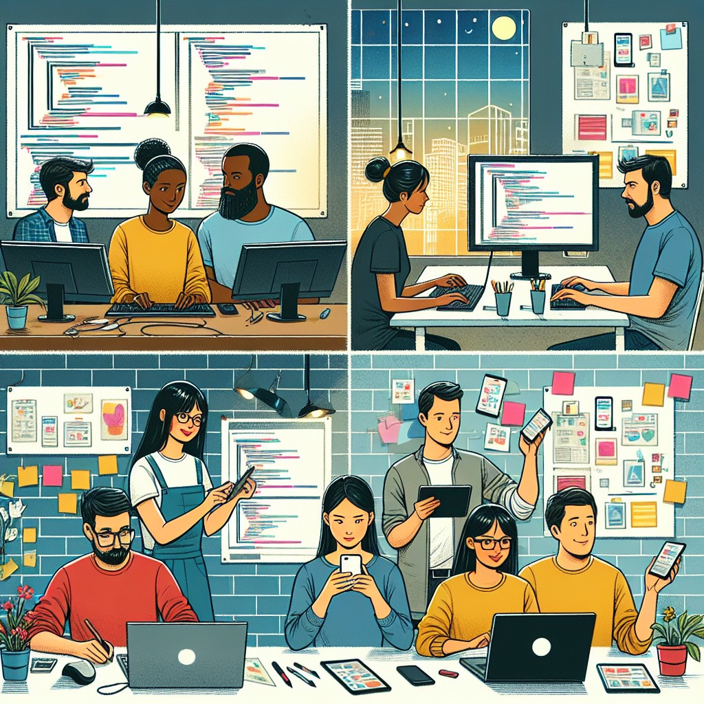 Mobile app development for augmented reality