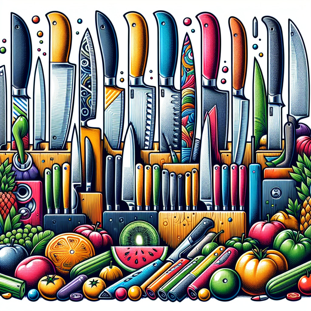 Zestawy noży kuchennych: Noże do krojenia cytrusów i owoców.